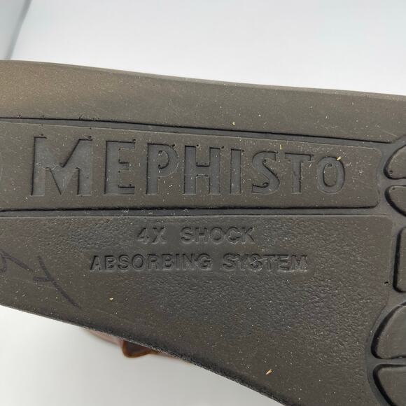 Mephisto Men’s Brown Leather 4X Shock Absorbing Sandals Size 13 EU 47 - Picture 9 of 11